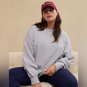 NWOT Aerie getaway waffle sweatshirt in fresh bright - size medium